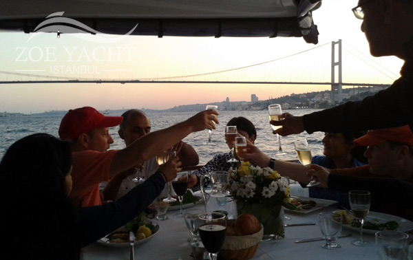 fine dining istanbul bosphorus celebrating