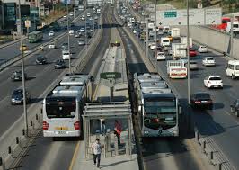 Metrobus in Istanbul