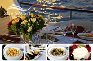 menu du dîner-croisière