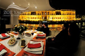Photo of our Bosphorus tour boat for a dinner cruise in Istanbul Turkey